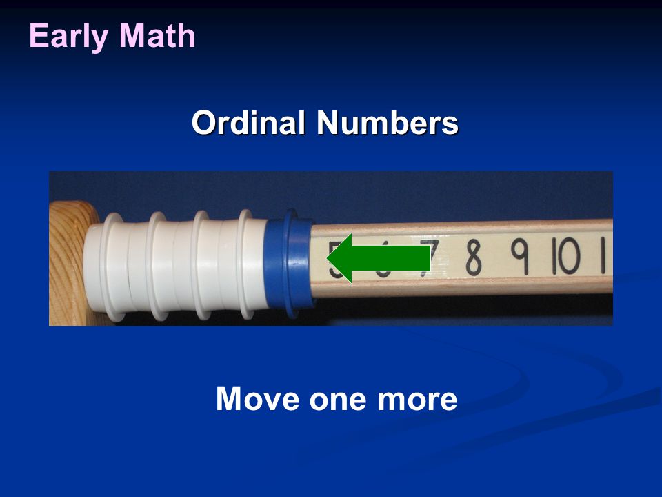 Early Math Move one more Ordinal Numbers