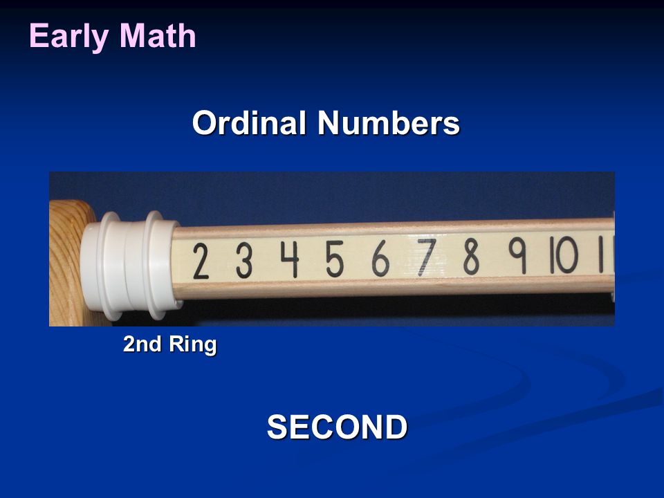 Early Math SECOND 2nd Ring Ordinal Numbers