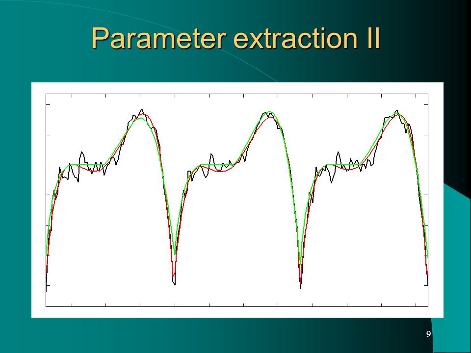 9 Parameter extraction II