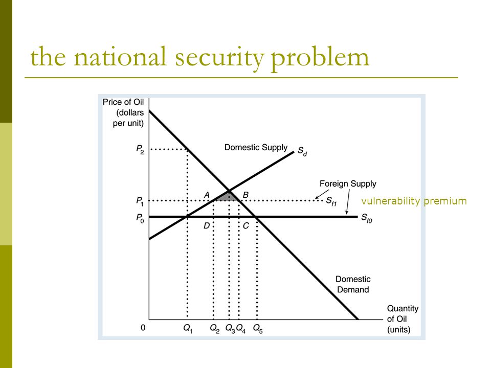 the national security problem vulnerability premium