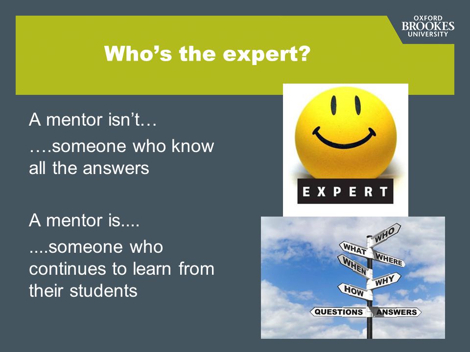Who’s the expert.