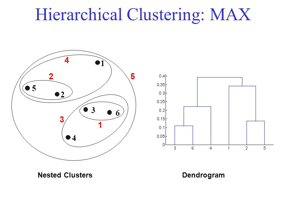 Hierarchical Clustering: MAX Nested ClustersDendrogram