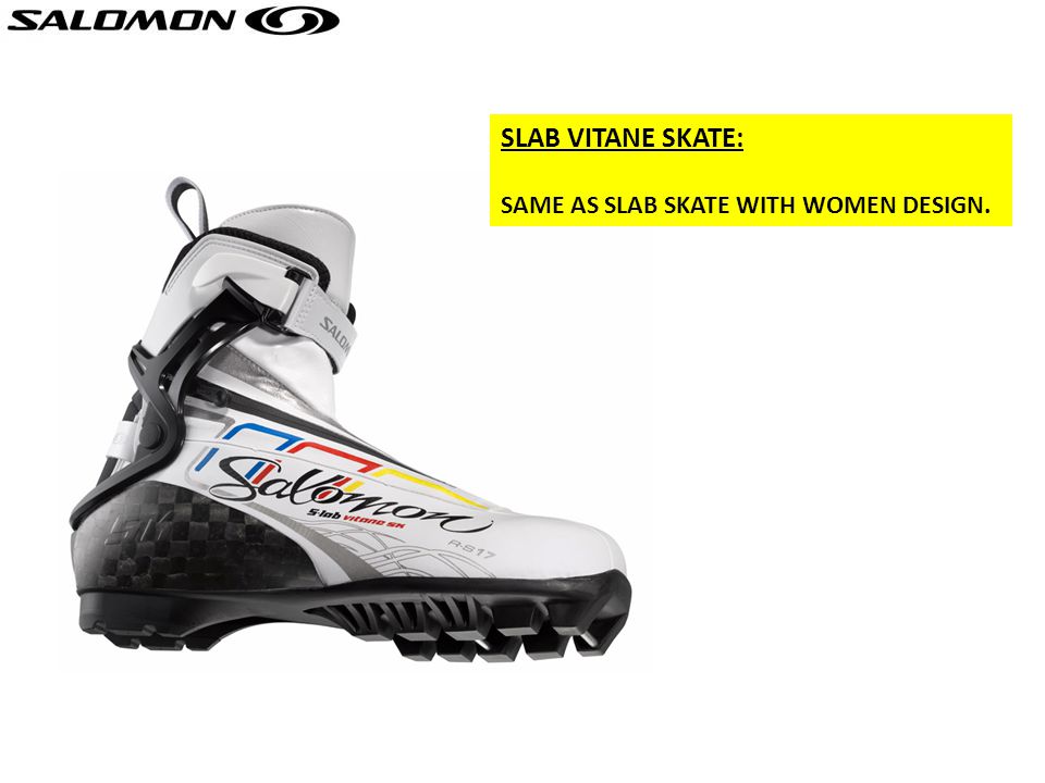 SALOMON SKIS SKATING SKIS: 1.3 WC SIZES : 2.2 different bases: 3.3  Different WC Constructions : 182 small girls 187 big girls/ small men. 192  Men Y for. - ppt download
