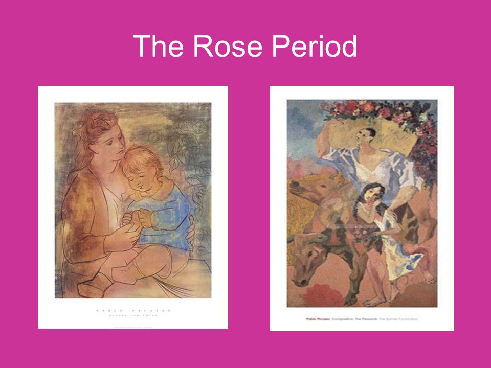 The Rose Period In 1904, Picasso took interest in the world of circus performers and actors.