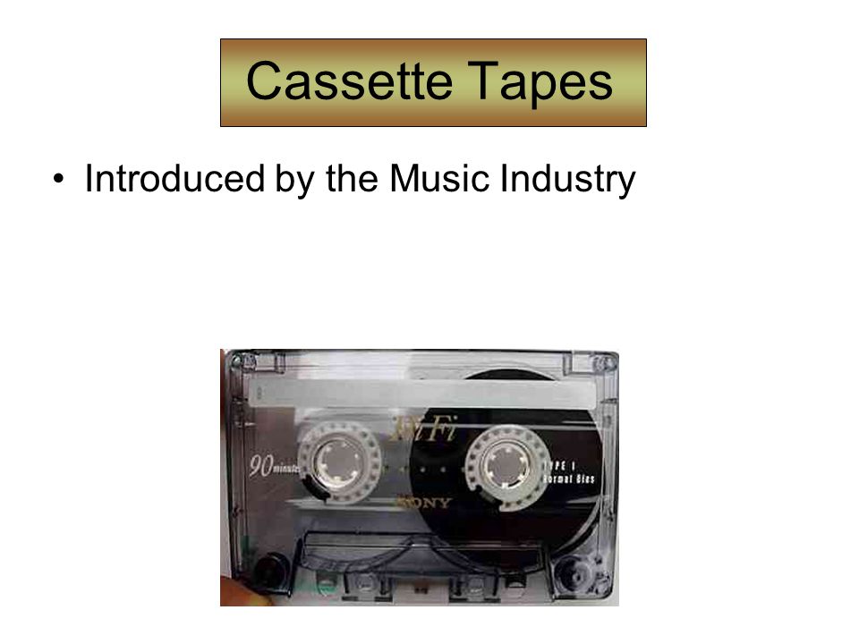 Cassette Tapes Introduced by the Music Industry