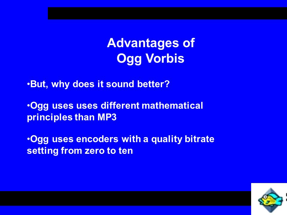 Ogg Vorbis Presentation for. How many have heard of MP3 file format? How  many have downloaded, traded, ripped, burned, listened to MP3s? - ppt  download