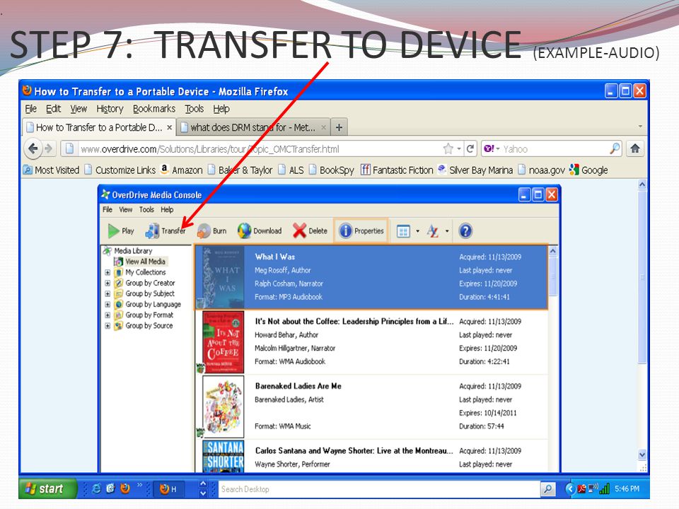 . STEP 7: TRANSFER TO DEVICE (EXAMPLE-AUDIO)