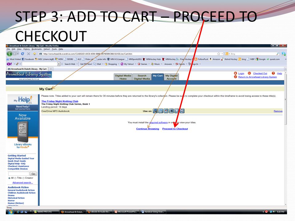 STEP 3: ADD TO CART – PROCEED TO CHECKOUT