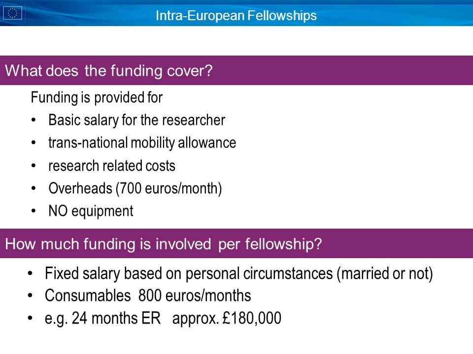 Intra-European Fellowships .