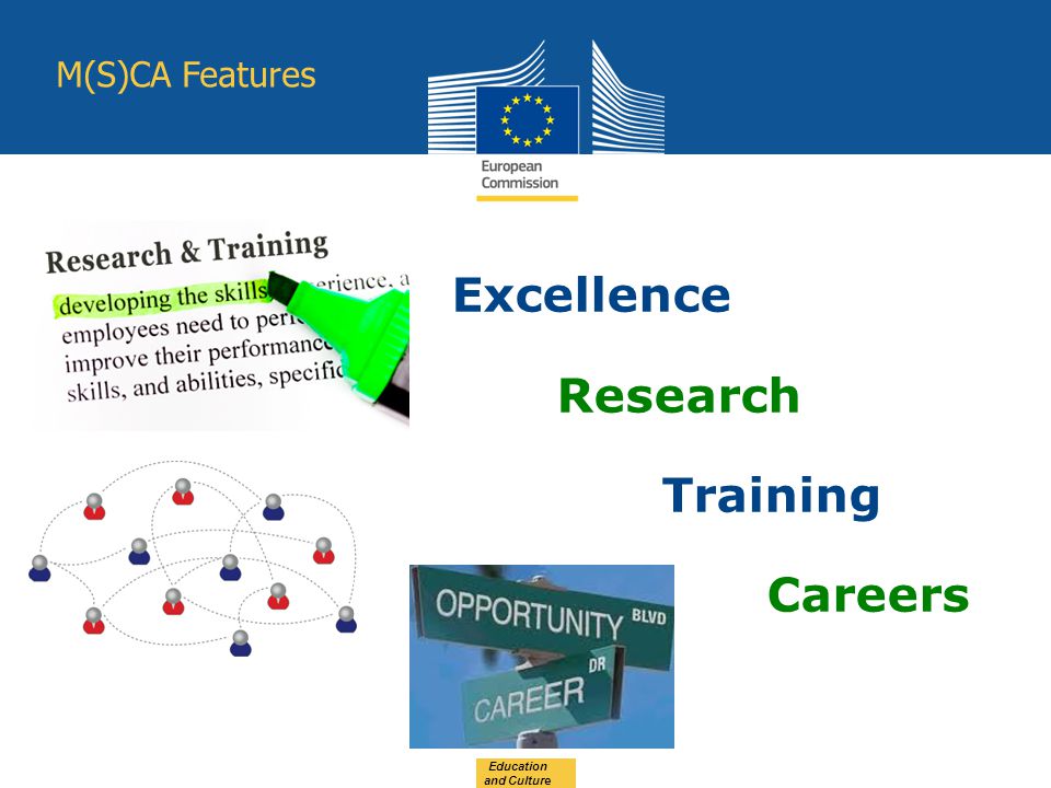 Excellence Research Training Careers Education and Culture M(S)CA Features