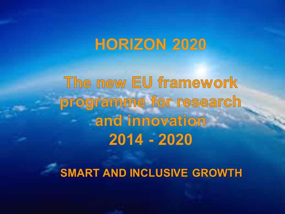 A project implemented by the HTSPE consortium This project is funded by the European Union SMART AND INCLUSIVE GROWTH