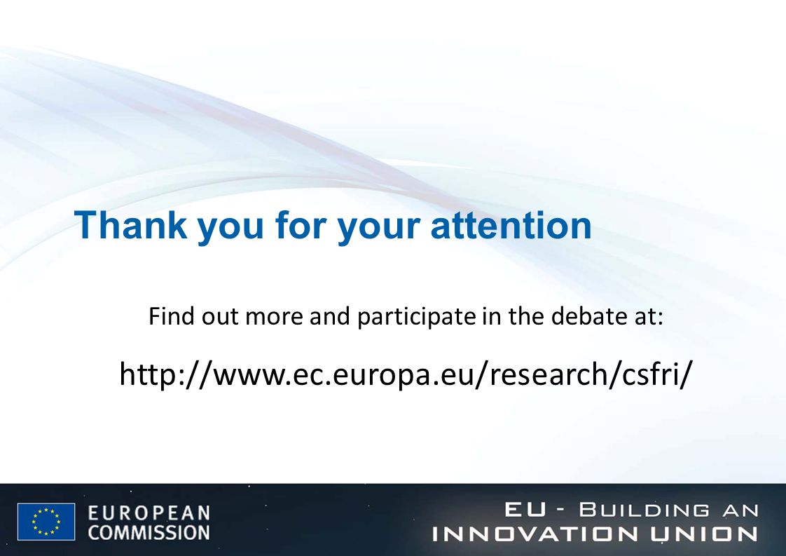 Thank you for your attention Find out more and participate in the debate at:
