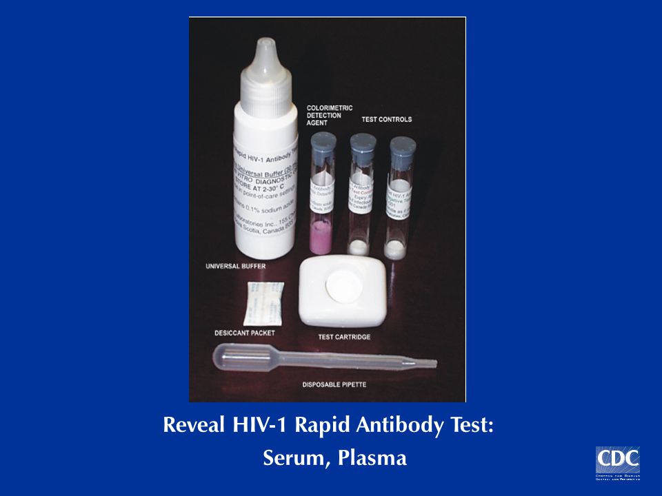 Reveal HIV-1 Rapid Antibody Test: Serum, Plasma