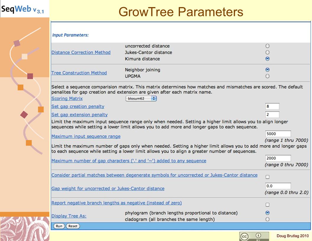 GrowTree Parameters