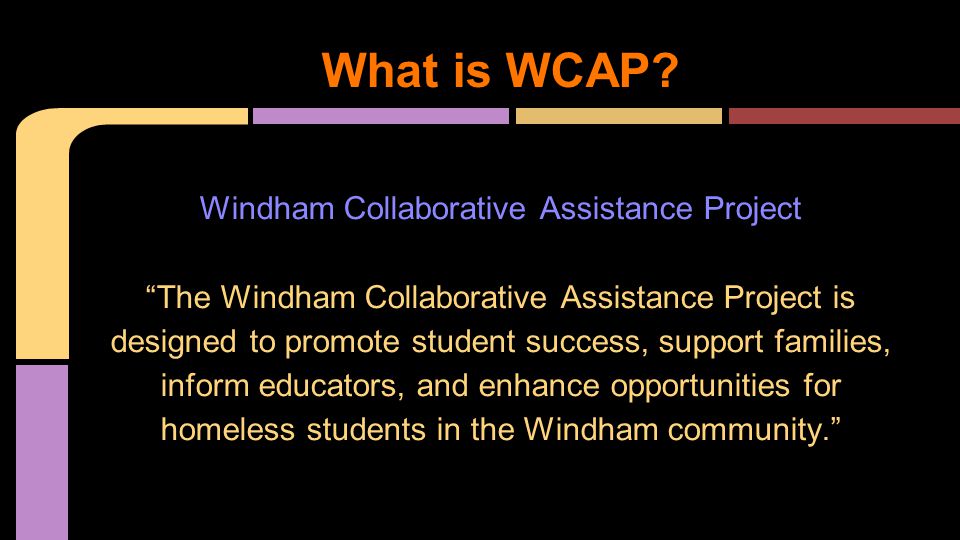 What is WCAP.