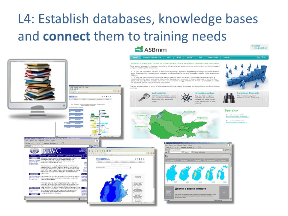 L4: Establish databases, knowledge bases and connect them to training needs