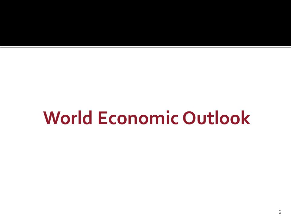 World Economic Outlook 2