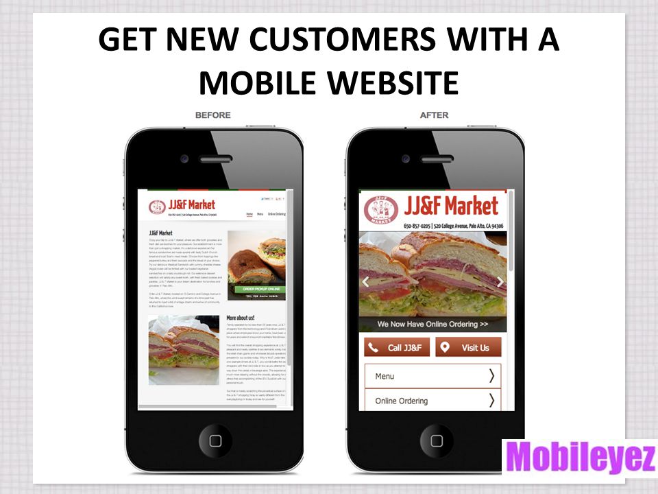 GET NEW CUSTOMERS WITH A MOBILE WEBSITE