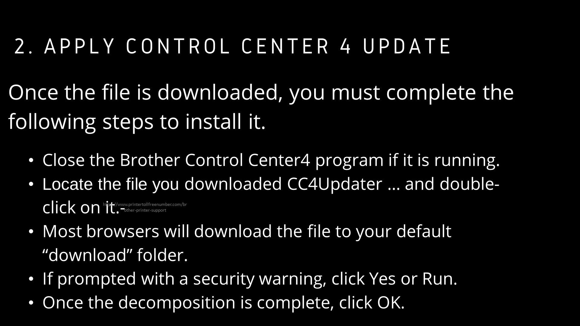 How to download and install Brother Control Center 4 update Toll Free other- printer-support. - ppt download