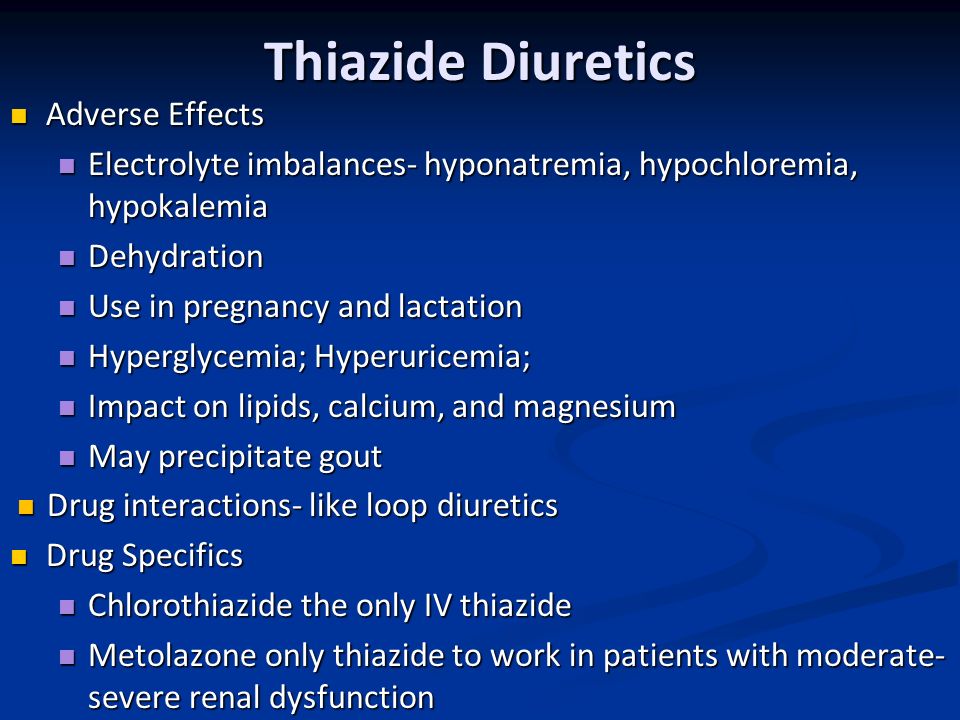 Drugs that affect the renal system diuretics normal distribution of