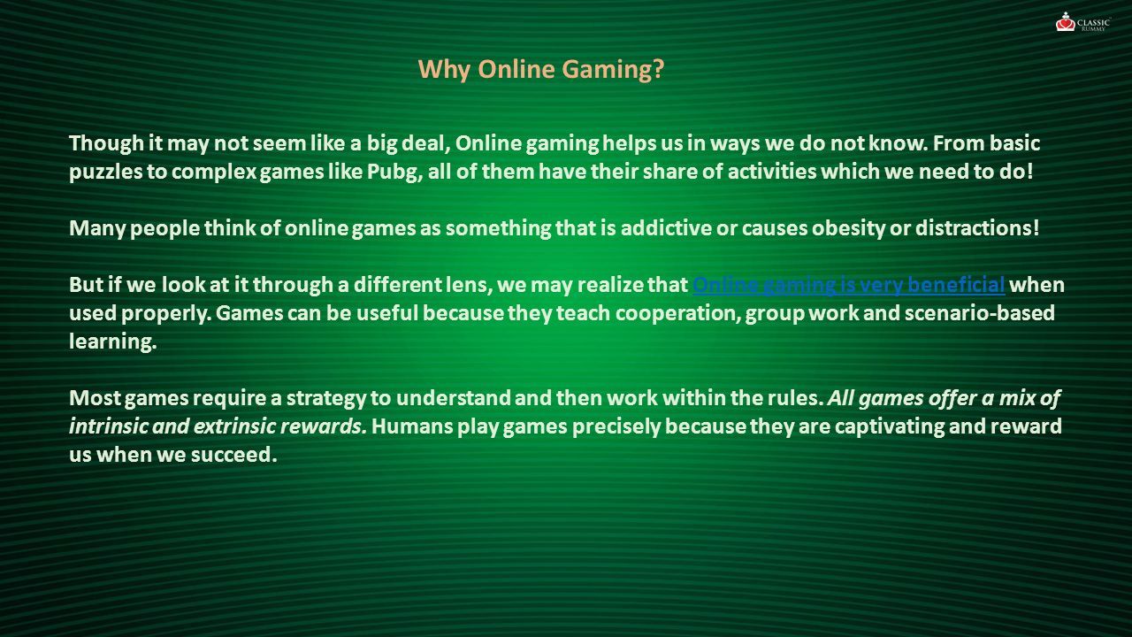 Facts About Online Gaming – Best Online Games To Entertain