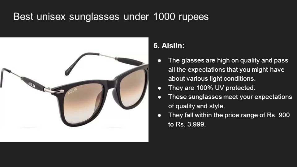 Sunglasses for day and night with Hoya Sensity Dark photochromics