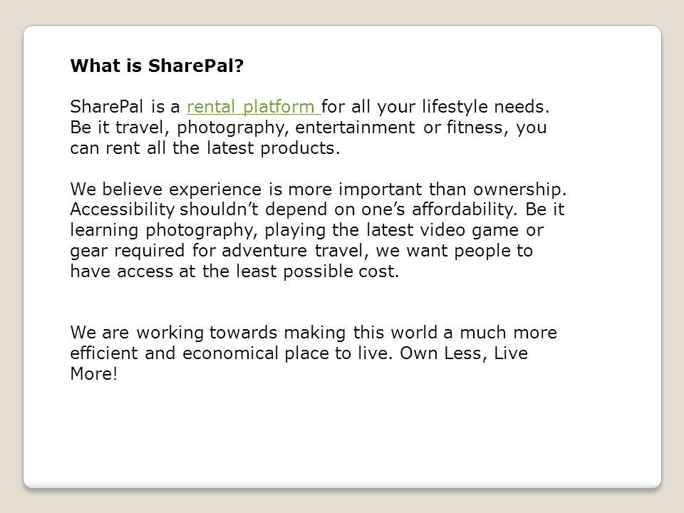 SharePal  Trekking gear on rent in Others