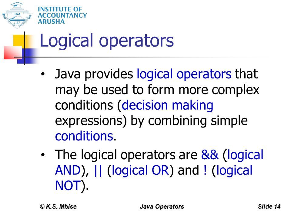 Java Operators. Introduction An operator is a special symbol that ...