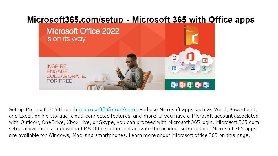 Microsoft365 setup microsoft 365 with office apps set up