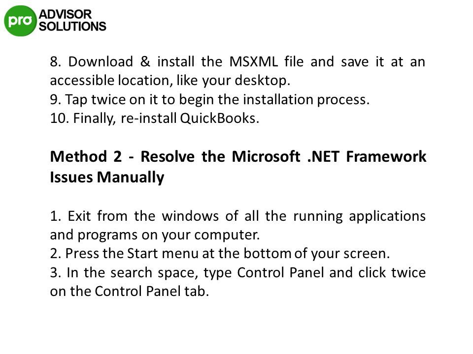 How to permanently stop quickbooks error 1603 microsoft net framework