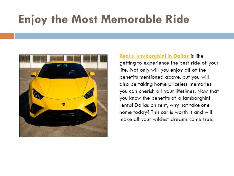 Take Lamborghini on Rental Basis - ppt download