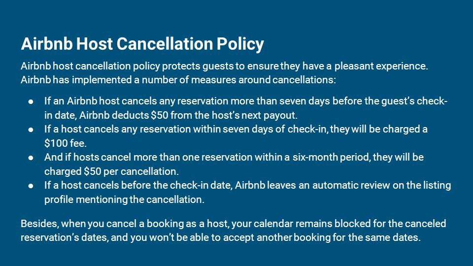 Airbnb Cancellation Policy. What is the Airbnb Cancellation Policy