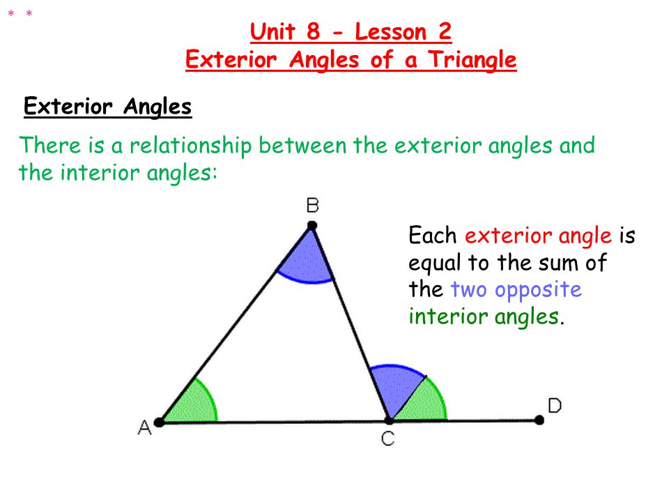 Warm Up Determine The Measure Of The Missing Interior Angle