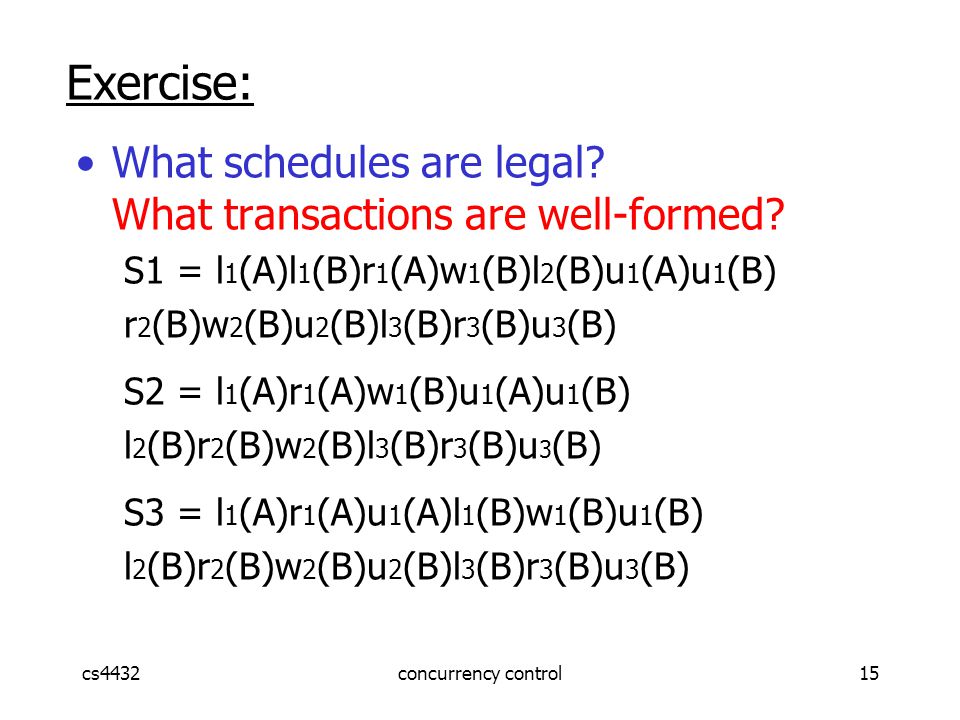 cs4432concurrency control15 What schedules are legal.
