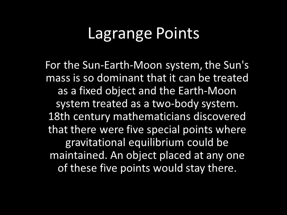 Lagrange point Facts for Kids