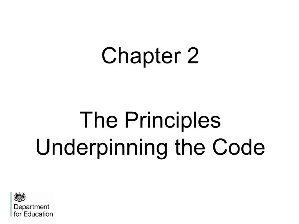 Chapter 2 The Principles Underpinning the Code