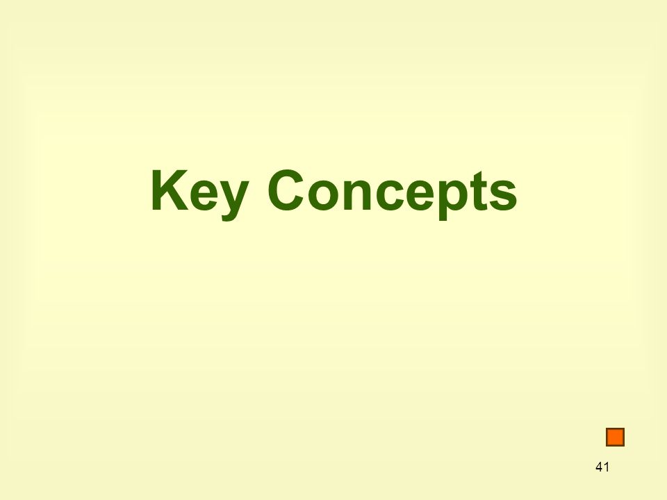 41 Key Concepts