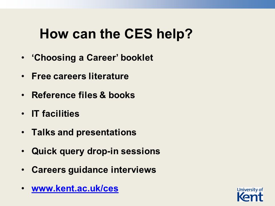 How can the CES help.
