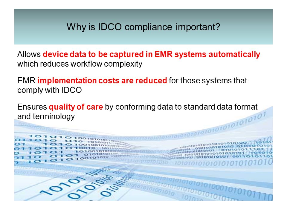 Why is IDCO compliance important.