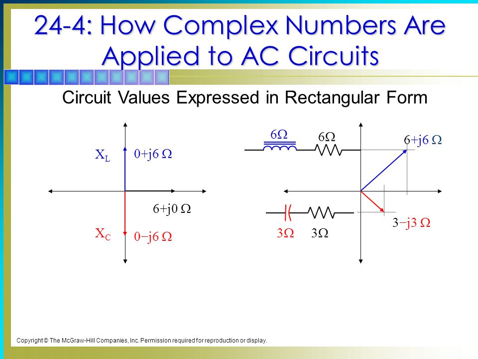Complex Numbers for AC Circuits Topics Covered in Chapter : Positive and  Negative Numbers 24-2: The j Operator 24-3: Definition of a Complex Number.  - ppt download