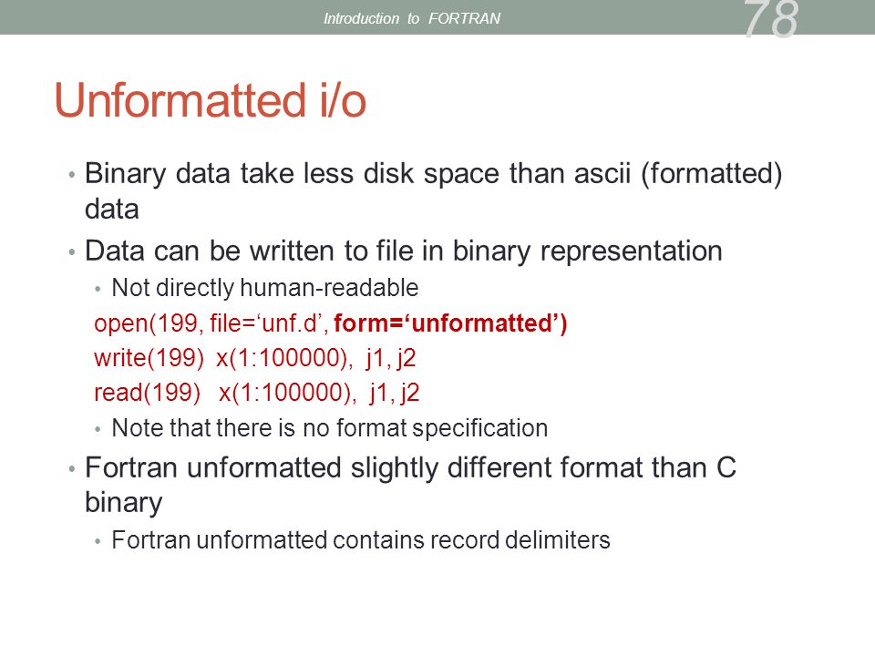 Introduction To Fortran Kadin Tseng Boston University Scientific Computing And Visualization Ppt Download Introduction To Fortran Kadin Tseng Boston University Scientific Computing And Visualization Ppt Download