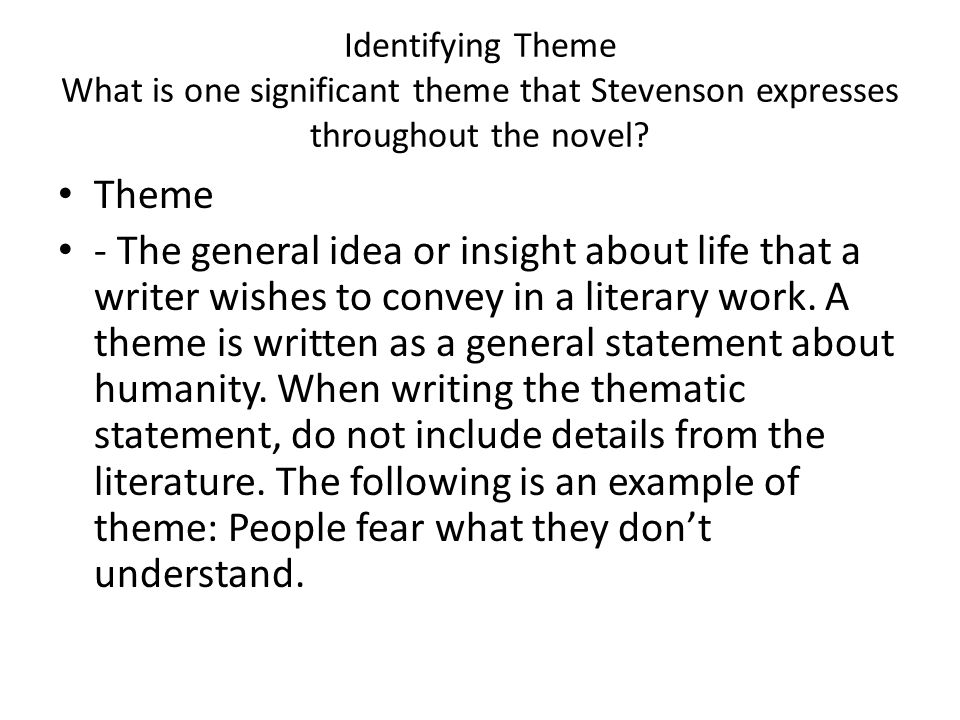 by Robert Louis Stevenson