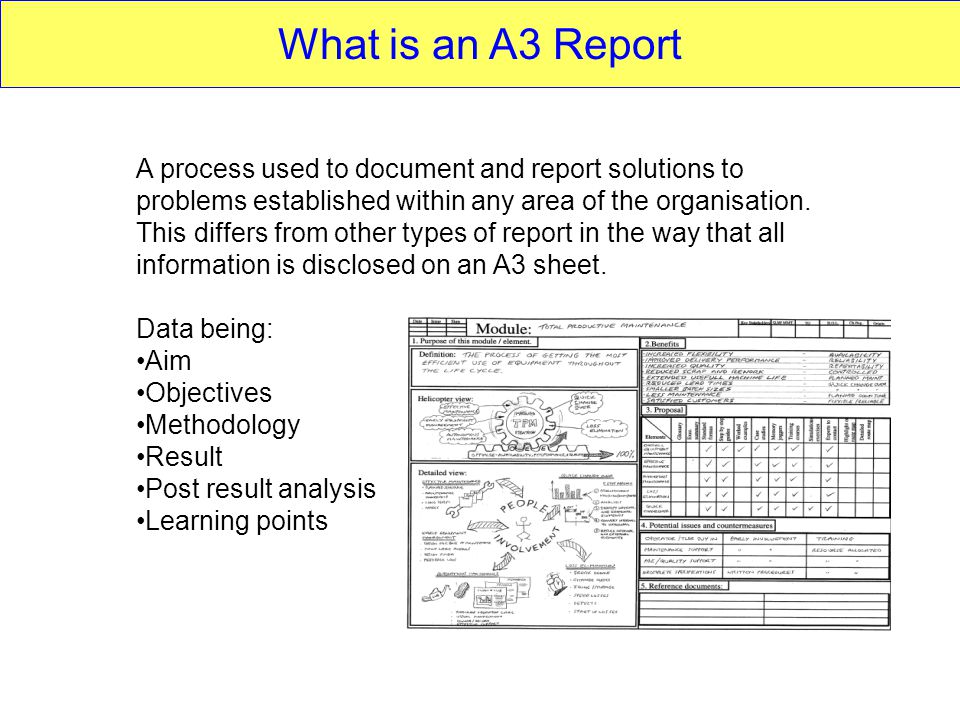 The A3 Report - Part 1: Basics