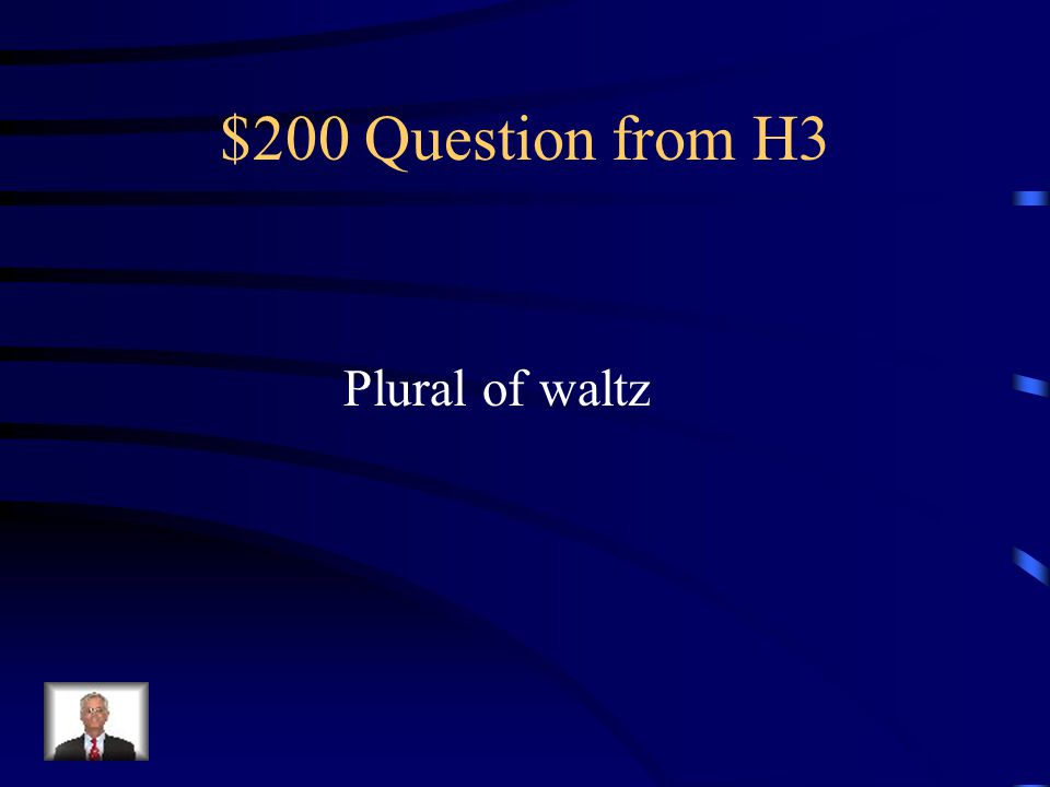 $100 Answer from H3 Child