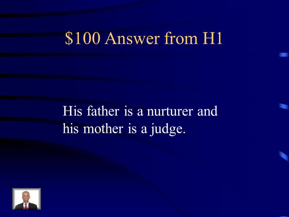 $100 Question from H1 What positions do Jonas’s parents hold in the community