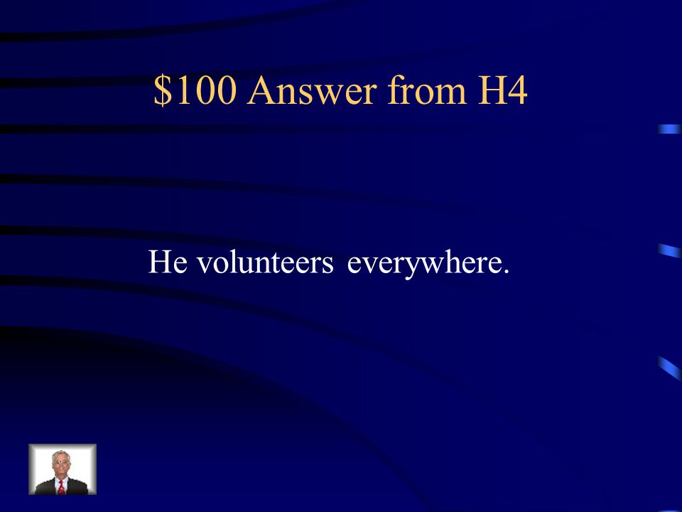 $100 Question from H4 Why doesn’t Jonas seem to have an assignment that suits him best