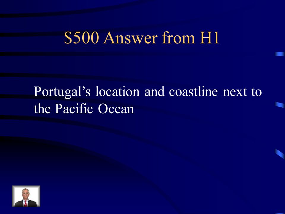 $500 Question from H1 Why was Portugal a good starting place for sailors.