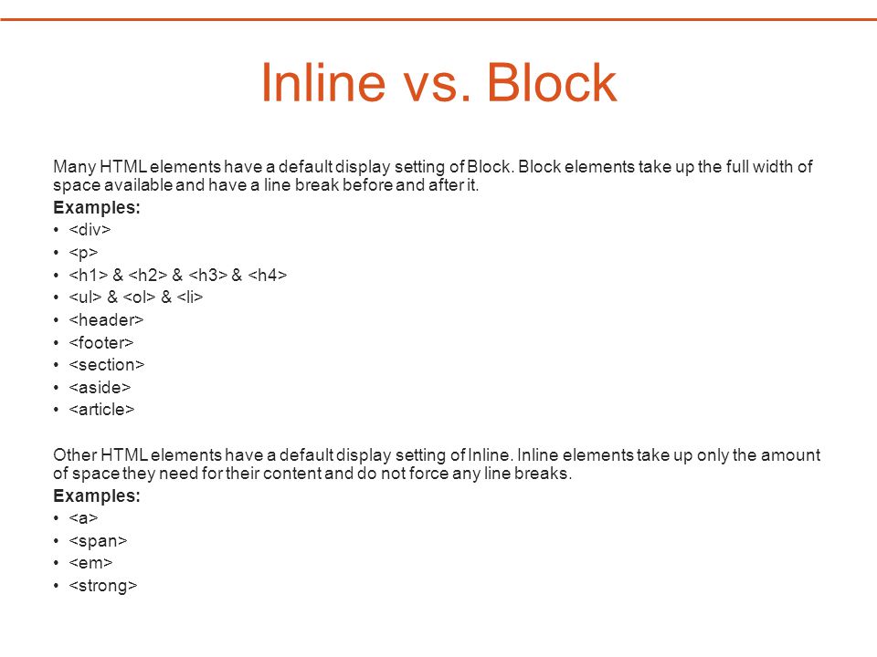 css layout crash course an advance css tutorial inline vs block html vs css