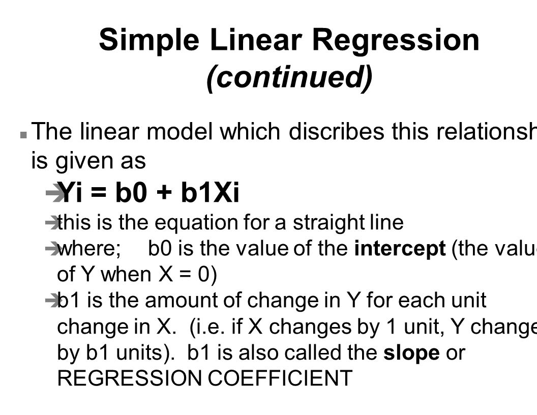Statistical Techniques I Exst7005 Simple Linear Regression Ppt Download
