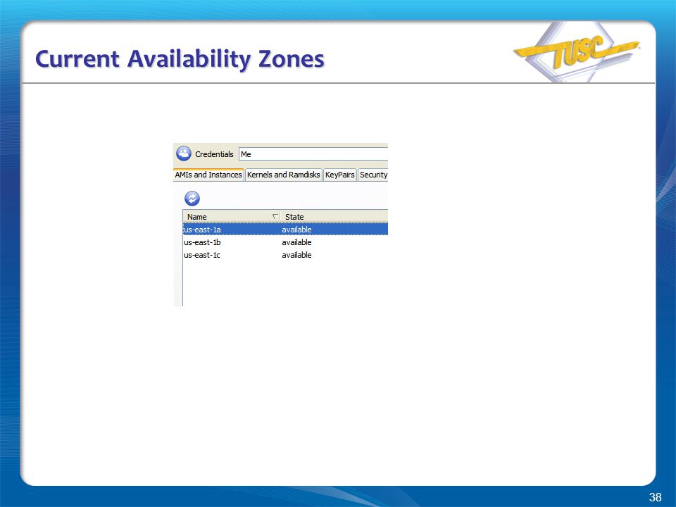 38 Current Availability Zones